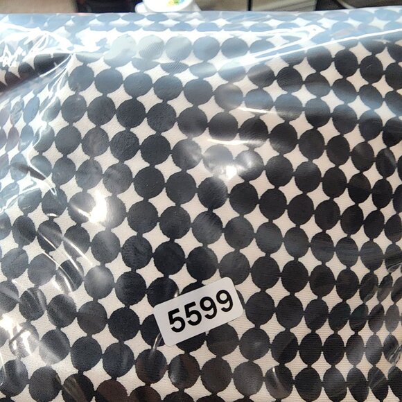 Women's Black & White Polka Dot V Neck Dress Bell Sleeves Smocked Waist Size S - Picture 8 of 8